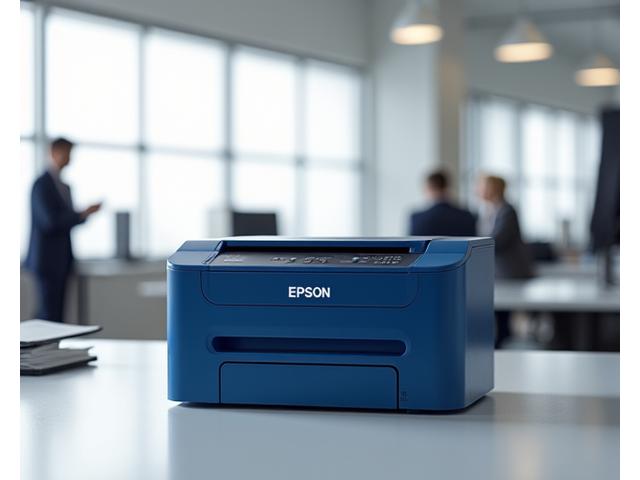 Epson WorkForce Pro business printer in a modern office setting